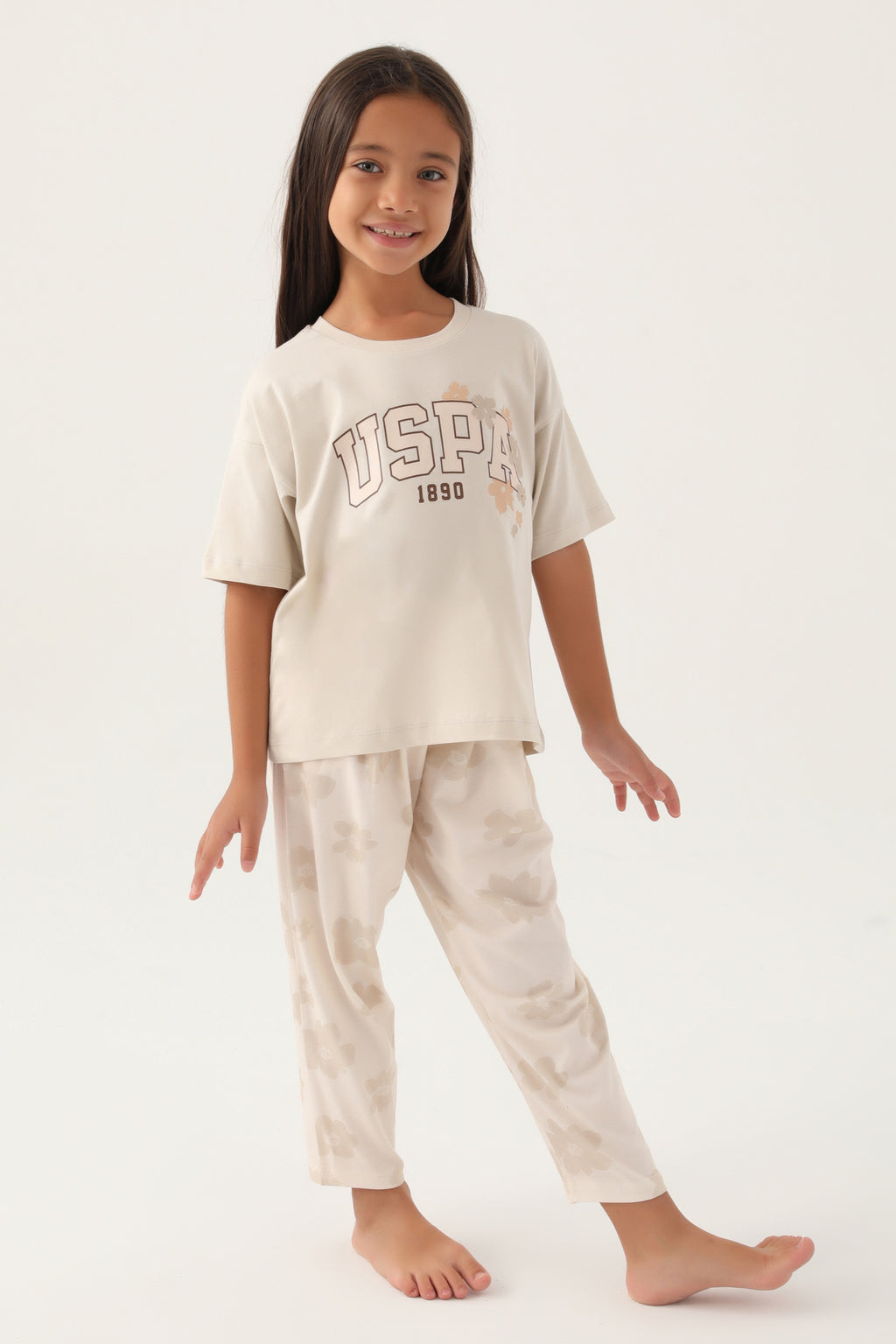 U.S. Polo Assn., Set doua piese din amestec de bumbac