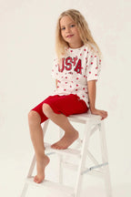 U.S. Polo Assn., Set doua piese din amestec de bumbac
