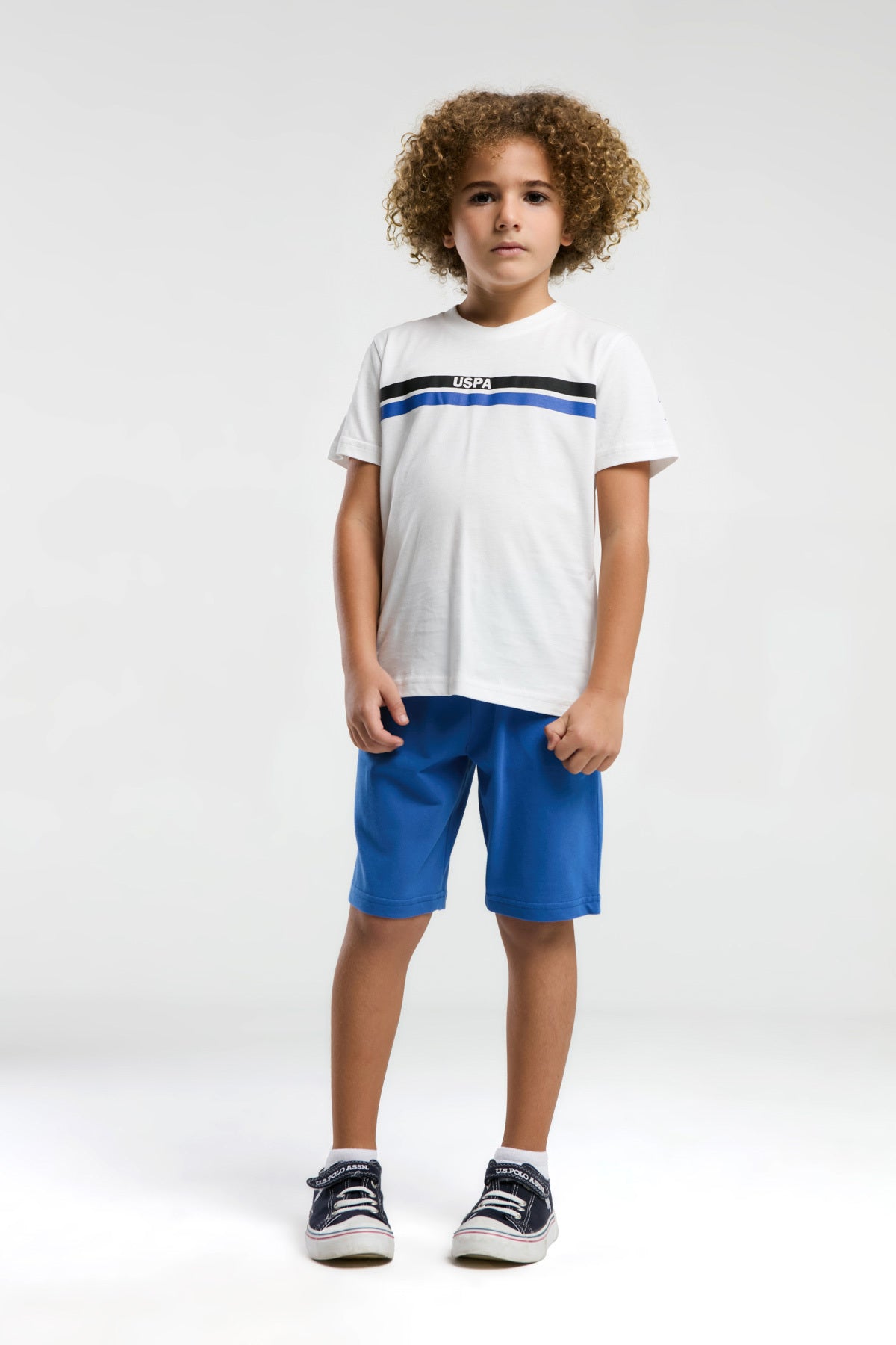 U.S. Polo Assn., Set doua piese din amestec de bumbac