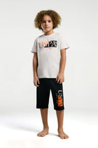U.S. Polo Assn., Set de tricou de bumbac si pantaloni scurti - 2 piese