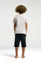 U.S. Polo Assn., Set de tricou de bumbac si pantaloni scurti - 2 piese