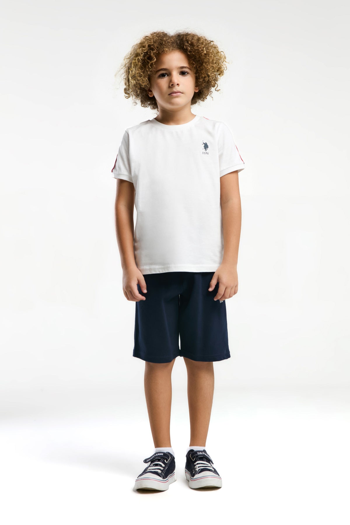 U.S. Polo Assn., Set doua piese din amestec de bumbac