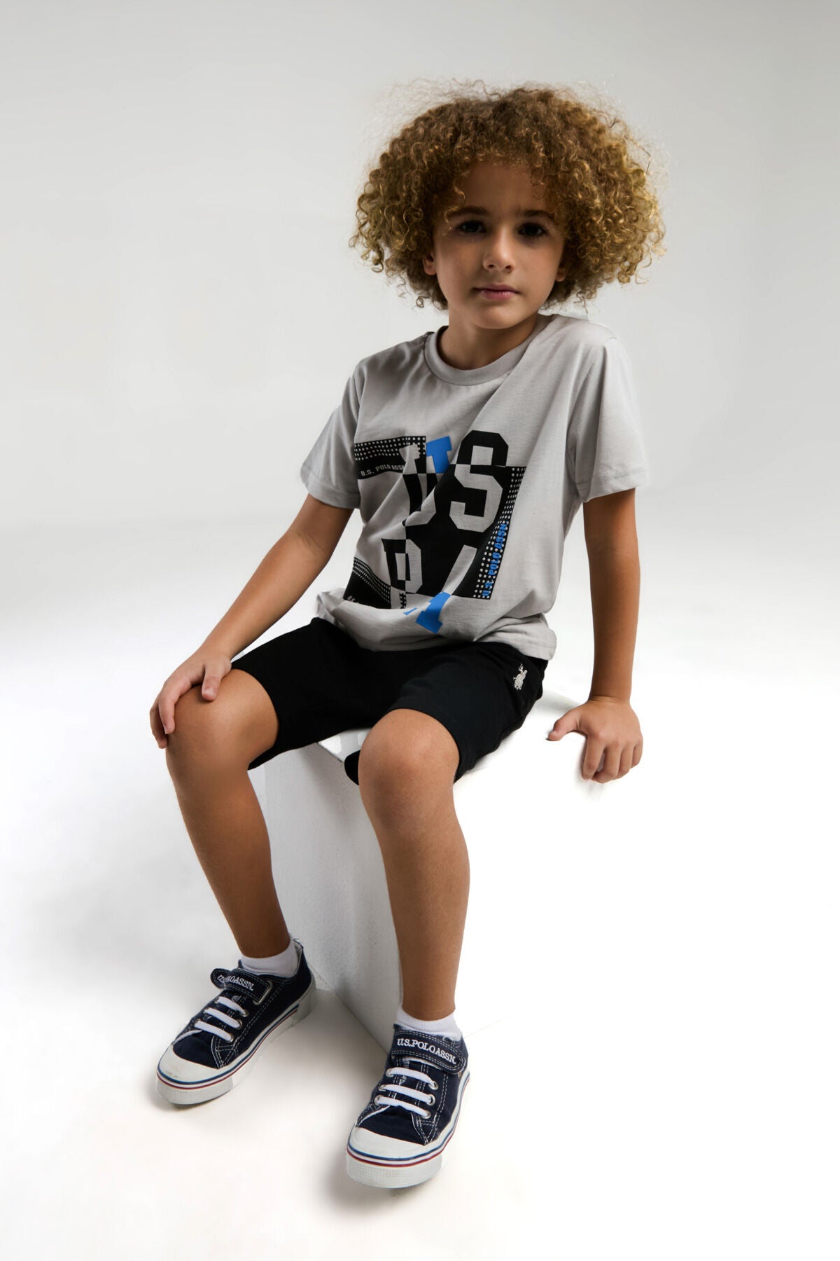 U.S. Polo Assn., Set de imbracaminte cu logo - 2 piese