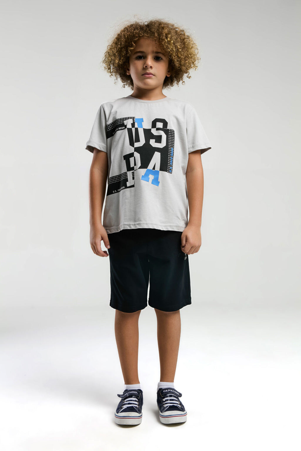 U.S. Polo Assn., Set de imbracaminte cu logo - 2 piese