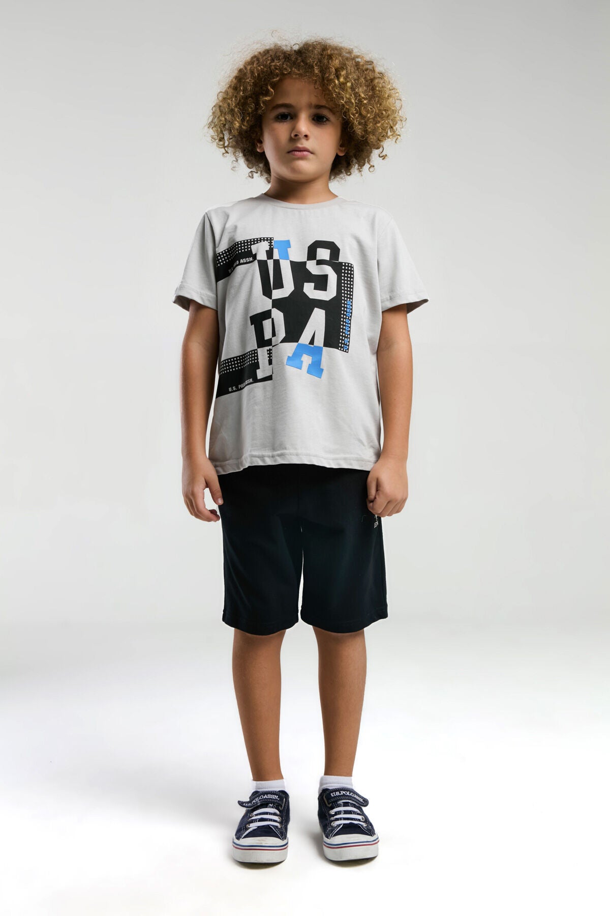 U.S. Polo Assn., Set de imbracaminte cu logo - 2 piese