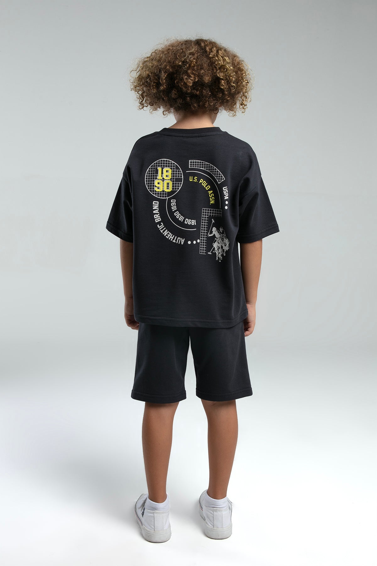 U.S. Polo Assn., Set doua piese din amestec de bumbac