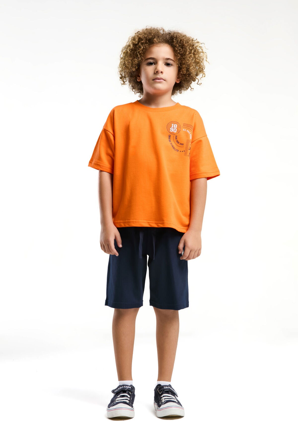 U.S. Polo Assn., Set doua piese din amestec de bumbac