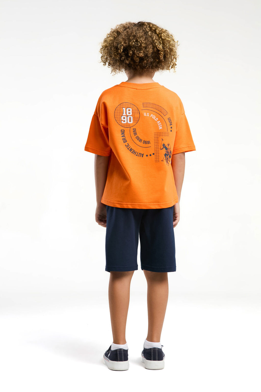 U.S. Polo Assn., Set doua piese din amestec de bumbac