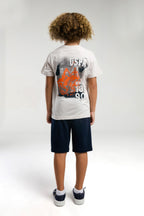 U.S. Polo Assn., Set de imbracaminte cu logo si imprimeu grafic