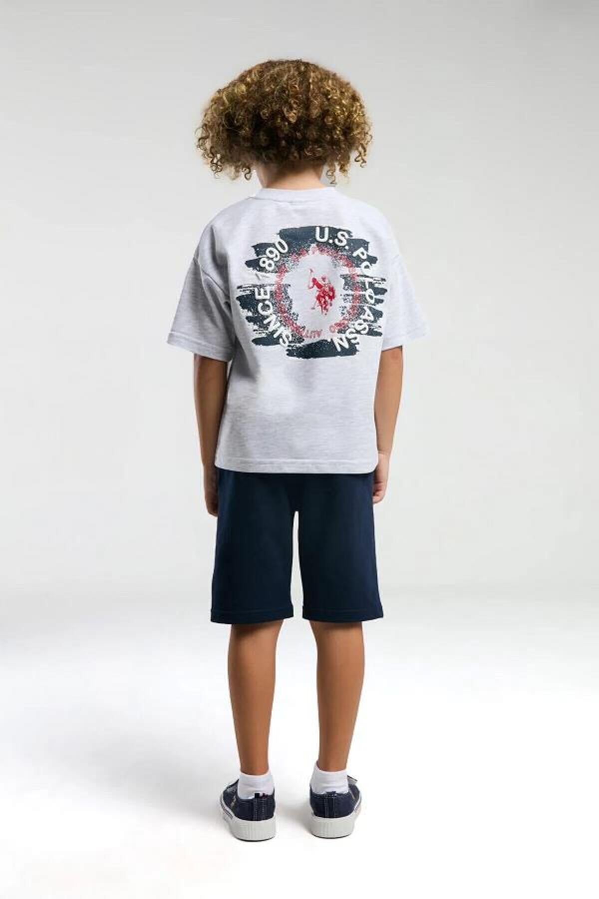 U.S. Polo Assn., Set doua piese din amestec de bumbac