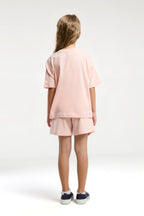 U.S. Polo Assn., Set de tricou cu imprimeu logo si pantaloni scurti
