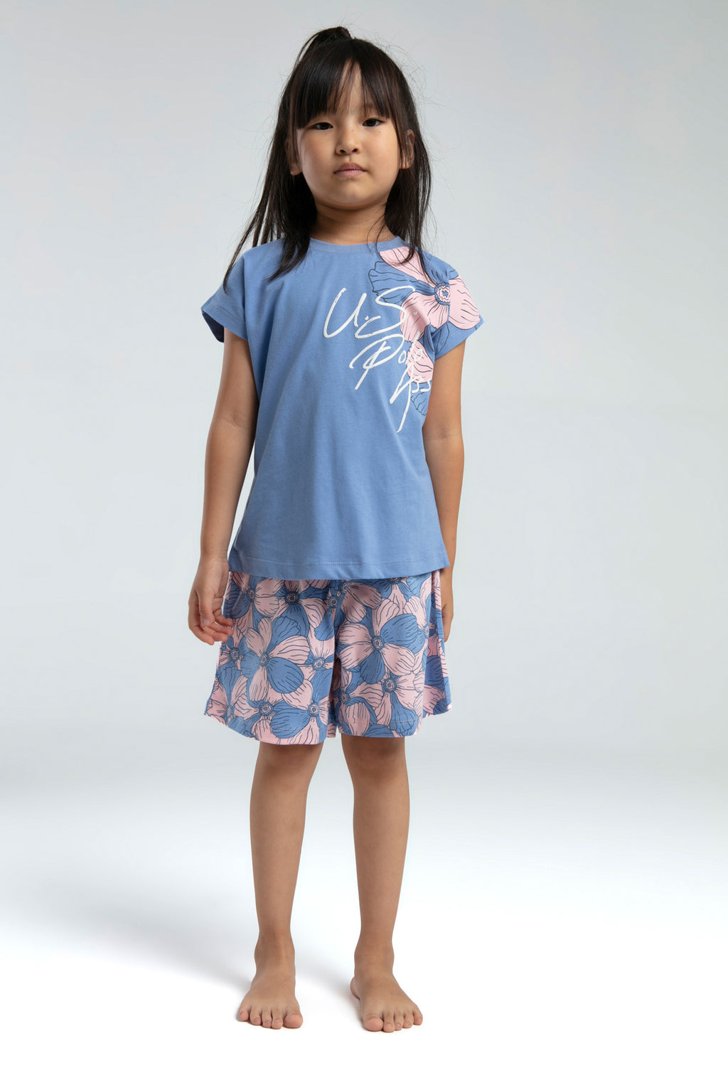 U.S. Polo Assn., Set doua piese din amestec de bumbac