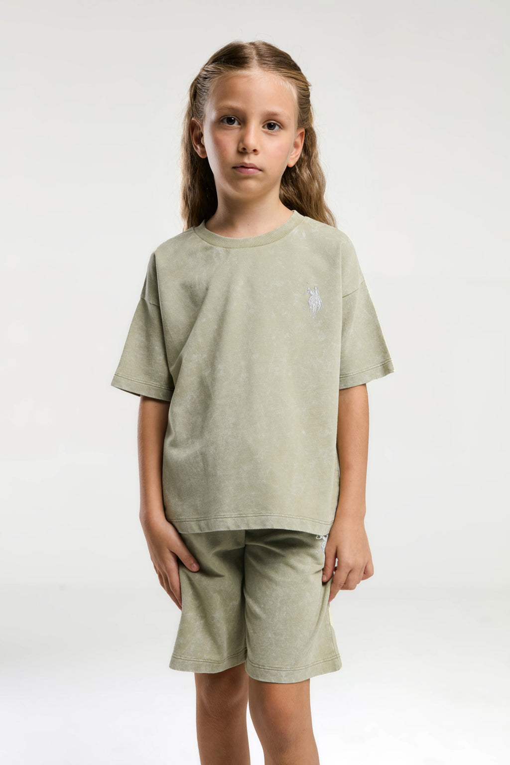 U.S. Polo Assn., Set doua piese din amestec de bumbac