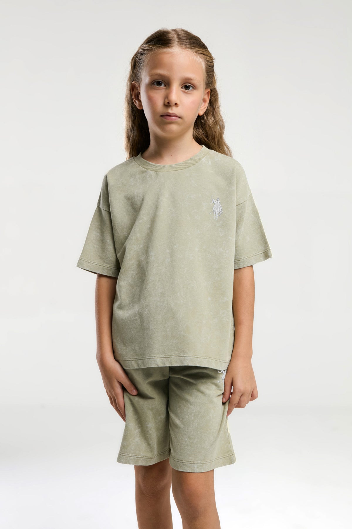 U.S. Polo Assn., Set doua piese din amestec de bumbac