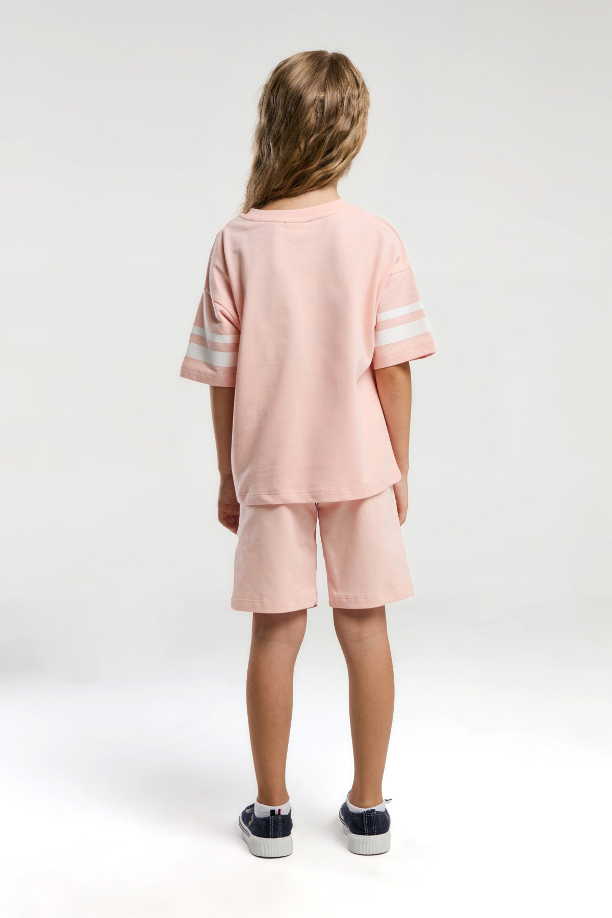 U.S. Polo Assn., Set de tricou lejer cu logo si pantaloni scurti cu snur