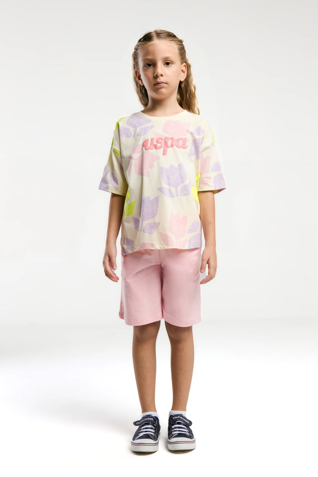 U.S. Polo Assn., Set de tricou si pantaloni scurti