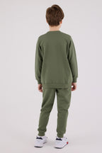 U.S. Polo Assn., Set de bluza de trening si pantaloni de trening cu imprimeu