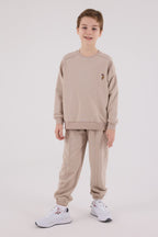 U.S. Polo Assn., Set de bluza de trening si pantaloni de trening cu broderie discreta