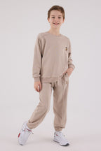 U.S. Polo Assn., Set de bluza de trening si pantaloni de trening cu broderie discreta