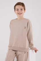 U.S. Polo Assn., Set de bluza de trening si pantaloni de trening cu broderie discreta