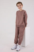 U.S. Polo Assn., Set de bluza de trening si pantaloni de trening cu broderie discreta