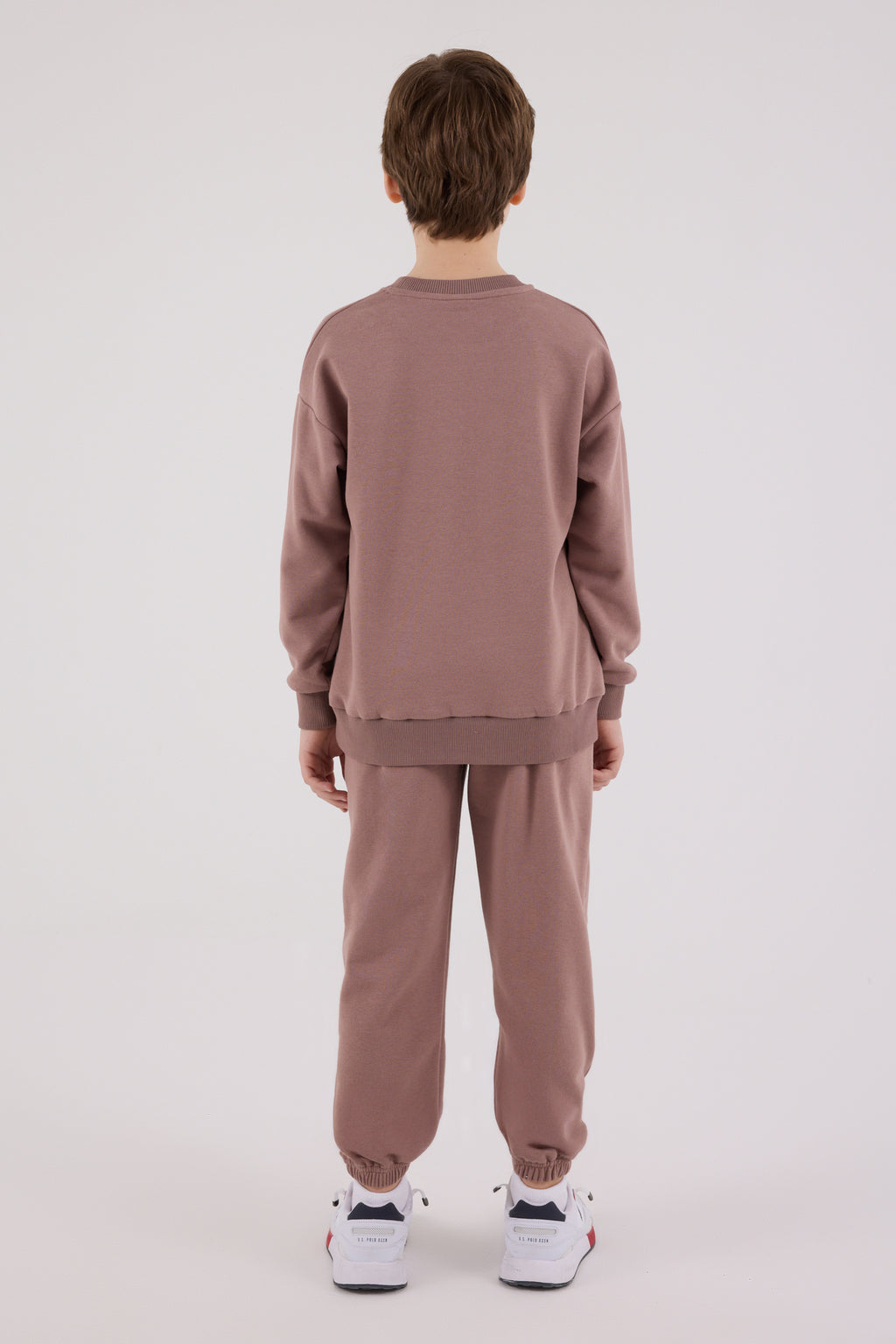 U.S. Polo Assn., Set de bluza de trening si pantaloni de trening cu broderie discreta