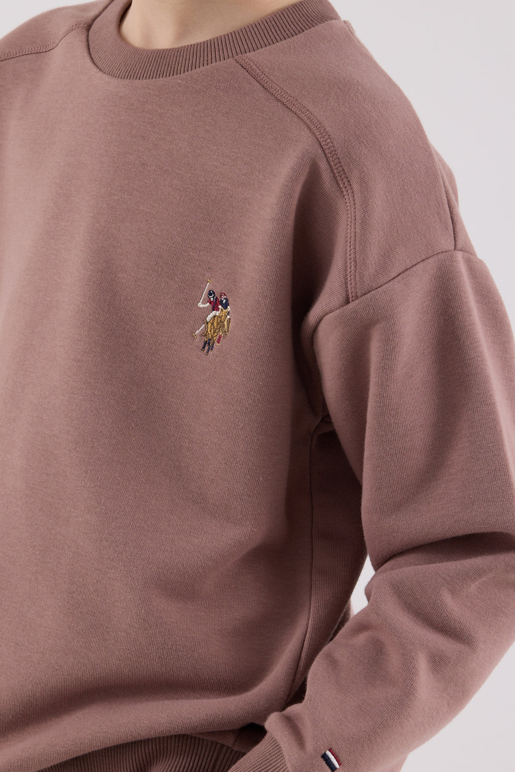 U.S. Polo Assn., Set de bluza de trening si pantaloni de trening cu broderie discreta