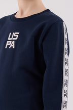 U.S. Polo Assn., Trening din amestec de bumbac cu segmente laterale contrastante
