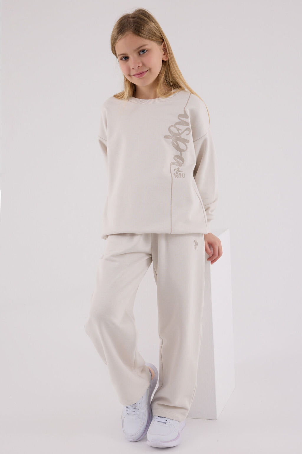 U.S. Polo Assn., Set doua piese din amestec de bumbac