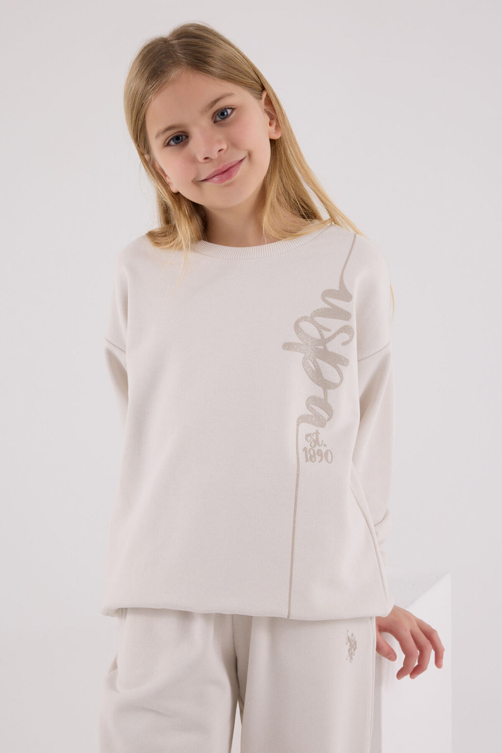U.S. Polo Assn., Set doua piese din amestec de bumbac