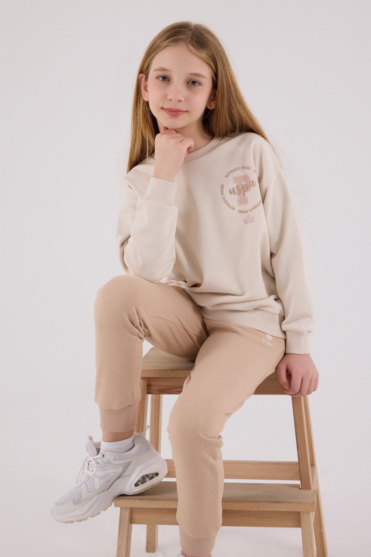 U.S. Polo Assn., Set doua piese din amestec de bumbac