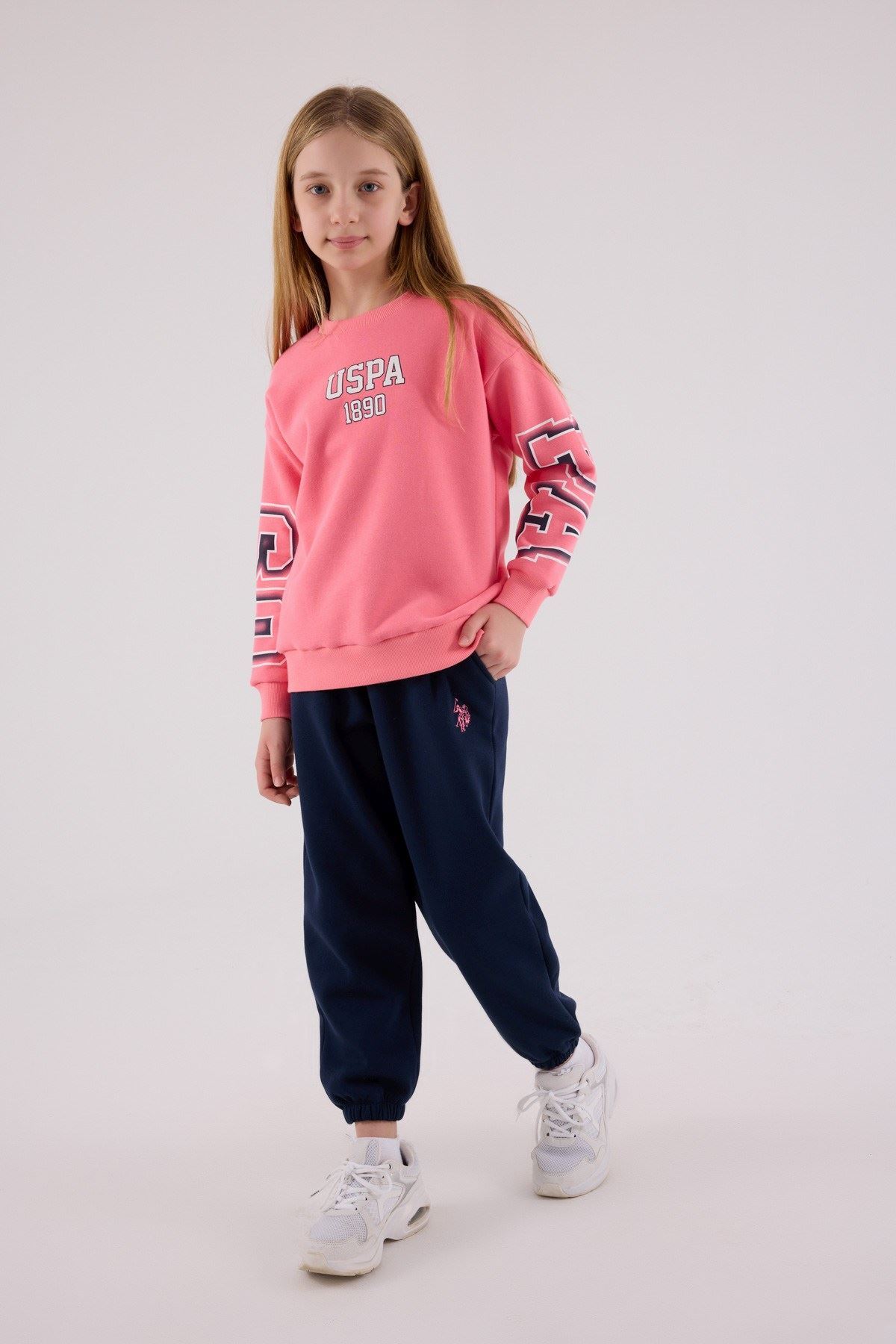 U.S. Polo Assn., Set de bluza de trening si pantaloni de trening - 2 piese