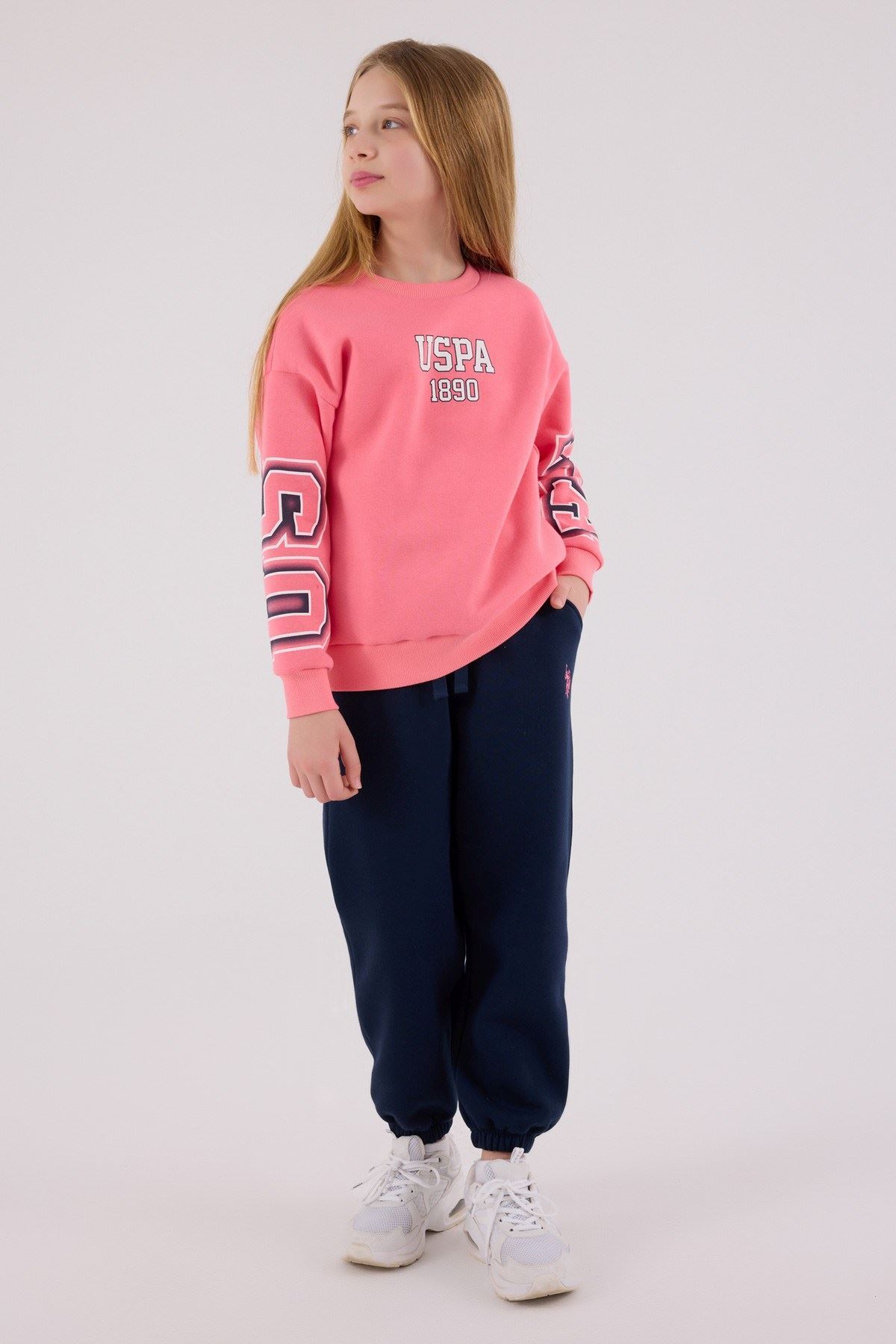 U.S. Polo Assn., Set de bluza de trening si pantaloni de trening - 2 piese