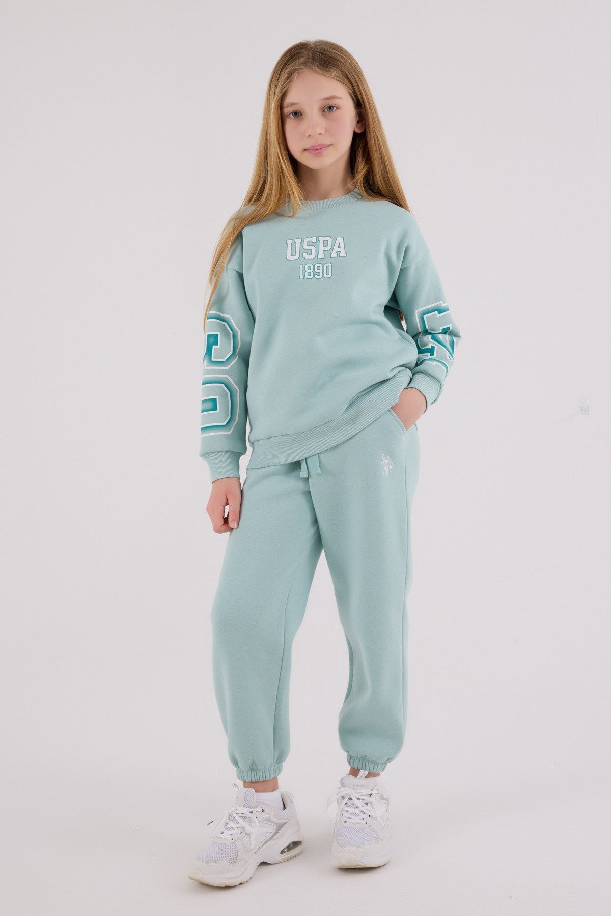 U.S. Polo Assn., Set de bluza de trening si pantaloni de trening - 2 piese