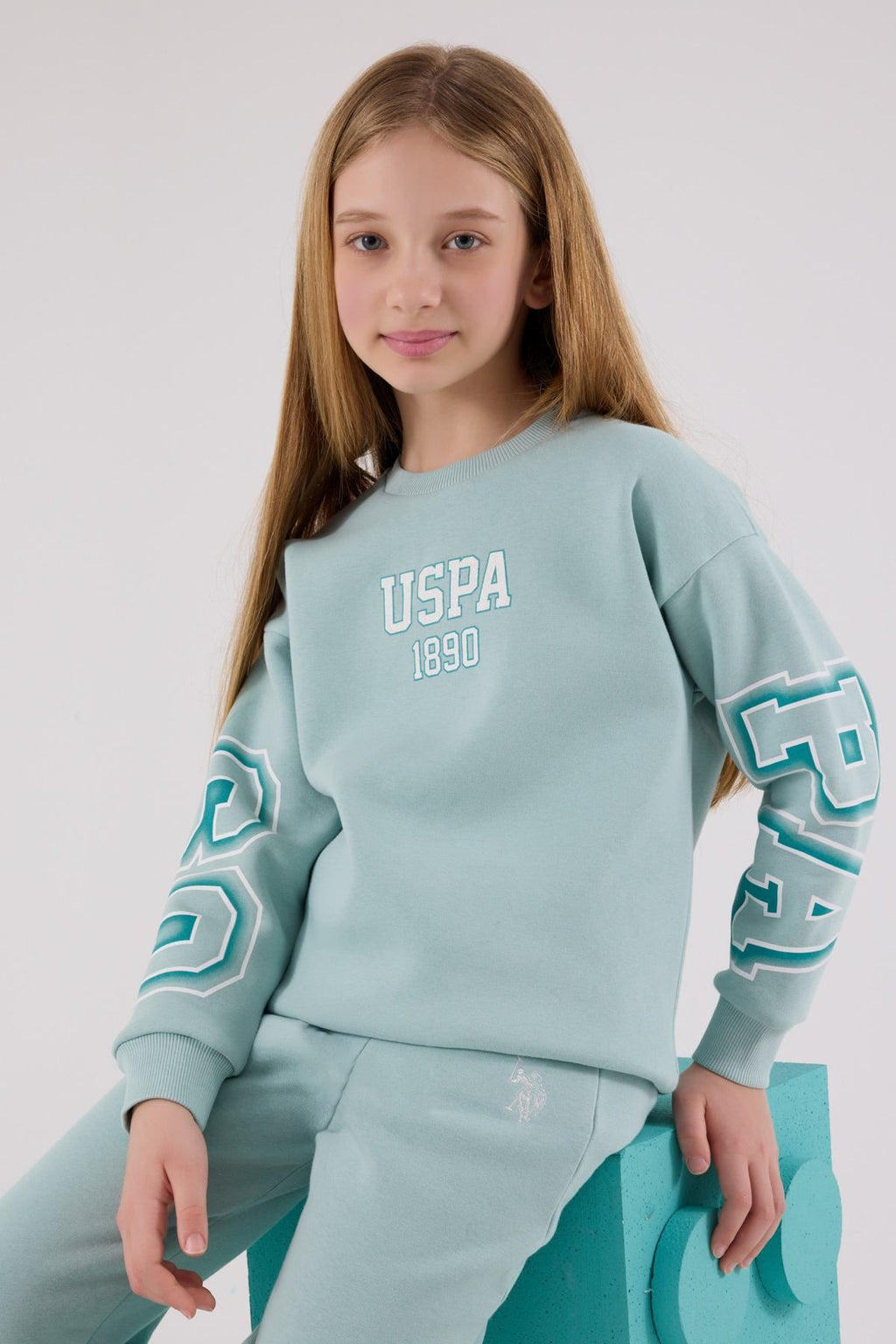 U.S. Polo Assn., Set de bluza de trening si pantaloni de trening - 2 piese