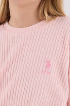 U.S. Polo Assn., Pijama cu pantaloni lungi, logo si striatii