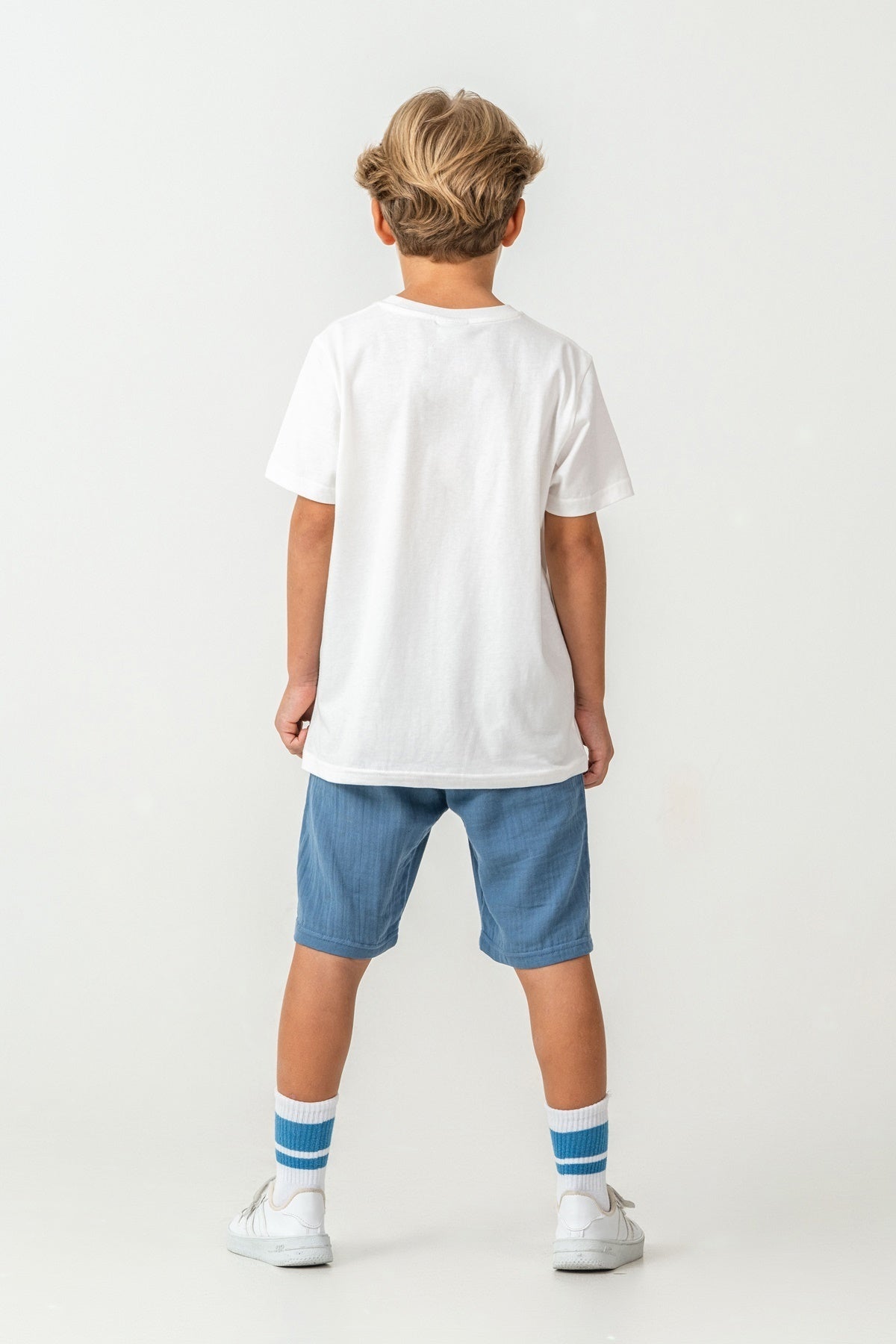 Set doua piese cu tricou si pantaloni scurti, pentru baieti
