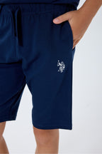 U.S. Polo Assn., Trening scurt cu imprimeu logo pe partea din spate