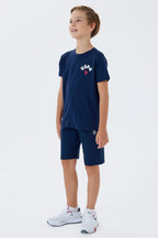 U.S. Polo Assn., Trening scurt cu imprimeu logo pe partea din spate