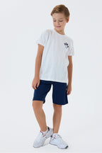 U.S. Polo Assn., Trening scurt cu imprimeu logo pe partea din spate