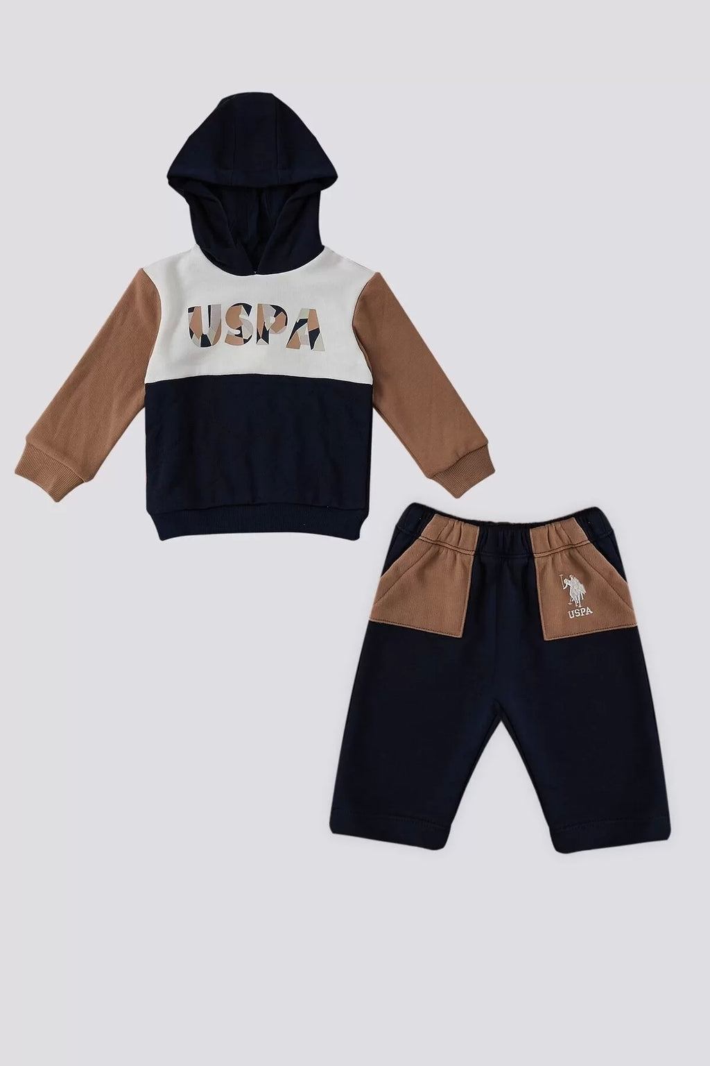 U.S. Polo Assn., Set de hanorac si pantaloni de trening