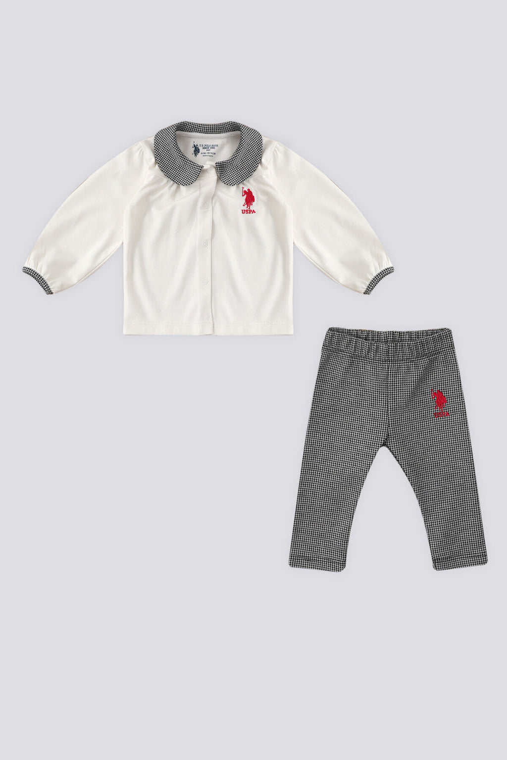 U.S. Polo Assn., Set doua piese din amestec de bumbac