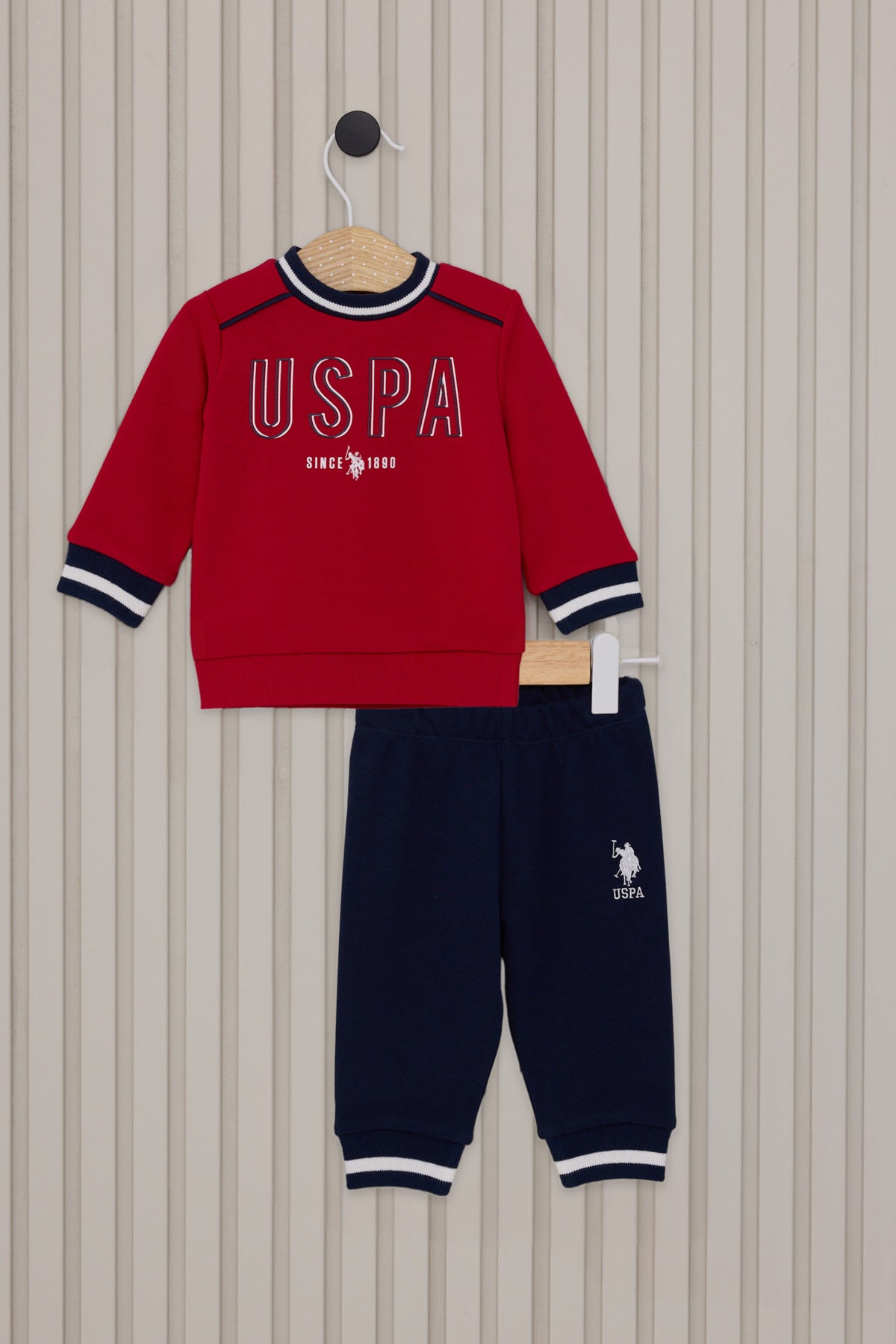 U.S. Polo Assn., Trening cu logo, Bleumarin, 68-74 CM