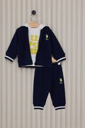 U.S. Polo Assn., Trening cu logo, fermoar si gluga