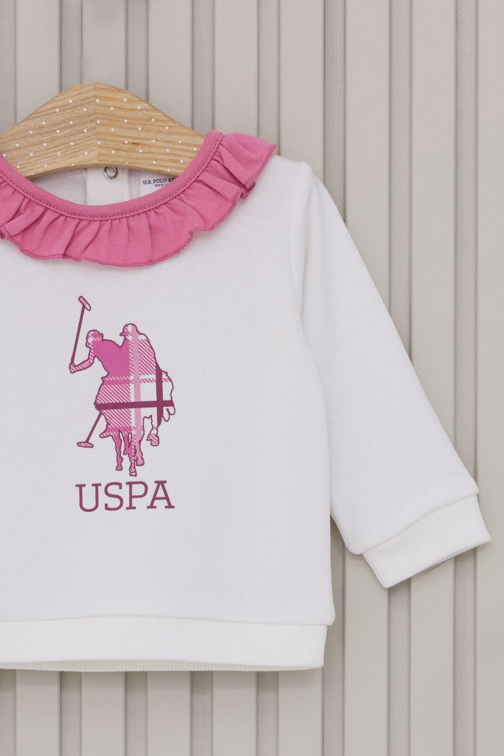 U.S. Polo Assn., Set de pantaloni si bluza de bumbac - 2 piese