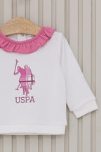 U.S. Polo Assn., Set de pantaloni si bluza de bumbac - 2 piese