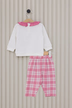 U.S. Polo Assn., Set de pantaloni si bluza de bumbac - 2 piese