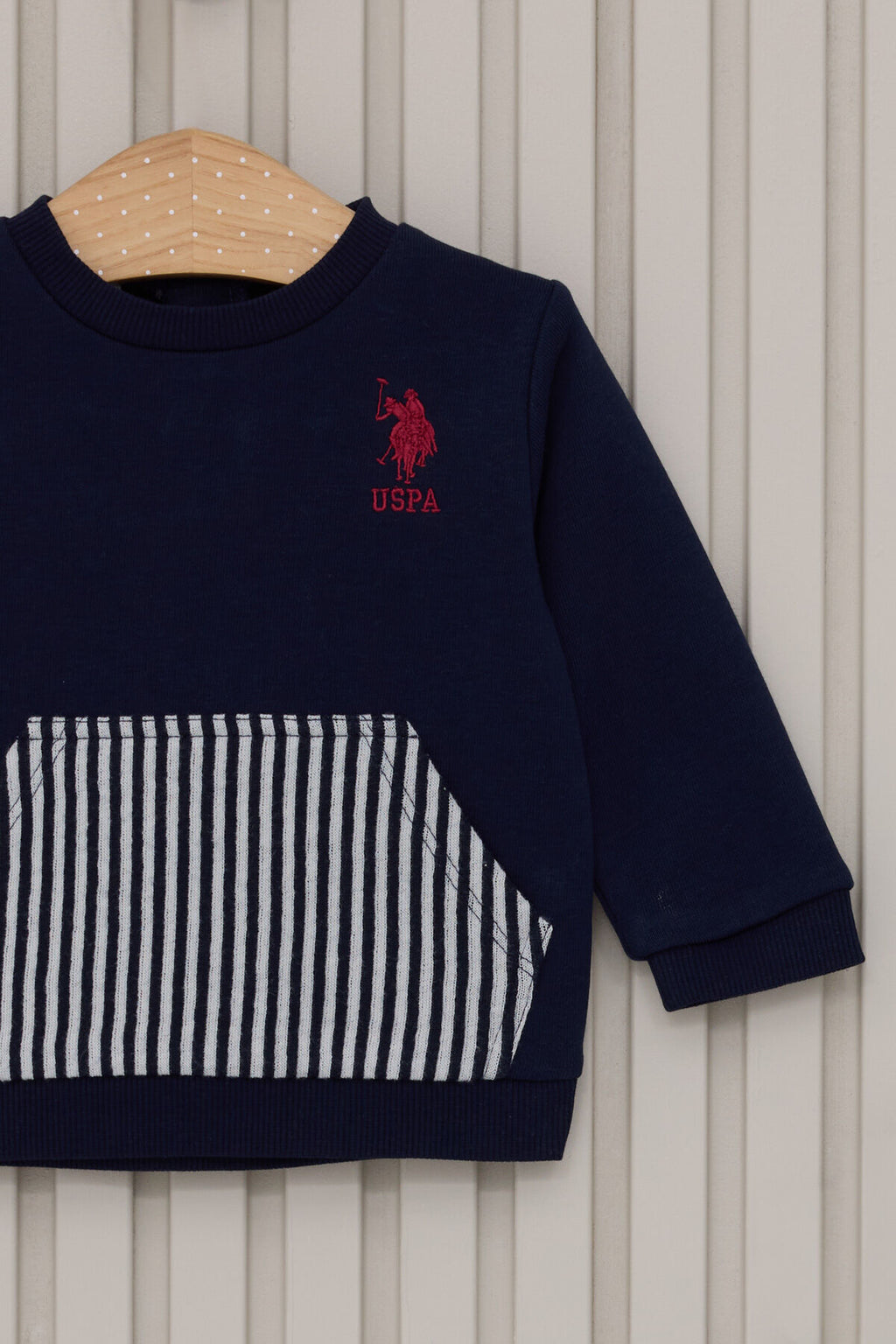 U.S. Polo Assn., Set de bluza si pantaloni cu logo - 2 piese