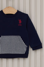 U.S. Polo Assn., Set de bluza si pantaloni cu logo - 2 piese
