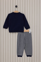 U.S. Polo Assn., Set de bluza si pantaloni cu logo - 2 piese